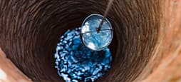 Looking down into a well
